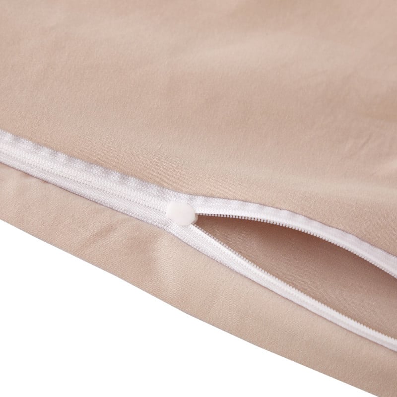 Pościel z falbanką 140x200 mikrofibra Cotton World 2 części 2592 beżowy