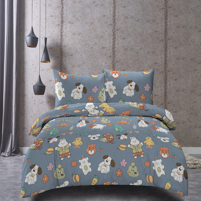 Pościel dla dzieci 160x200 bawełna satynowa Cotton World gruba 3 części 2520