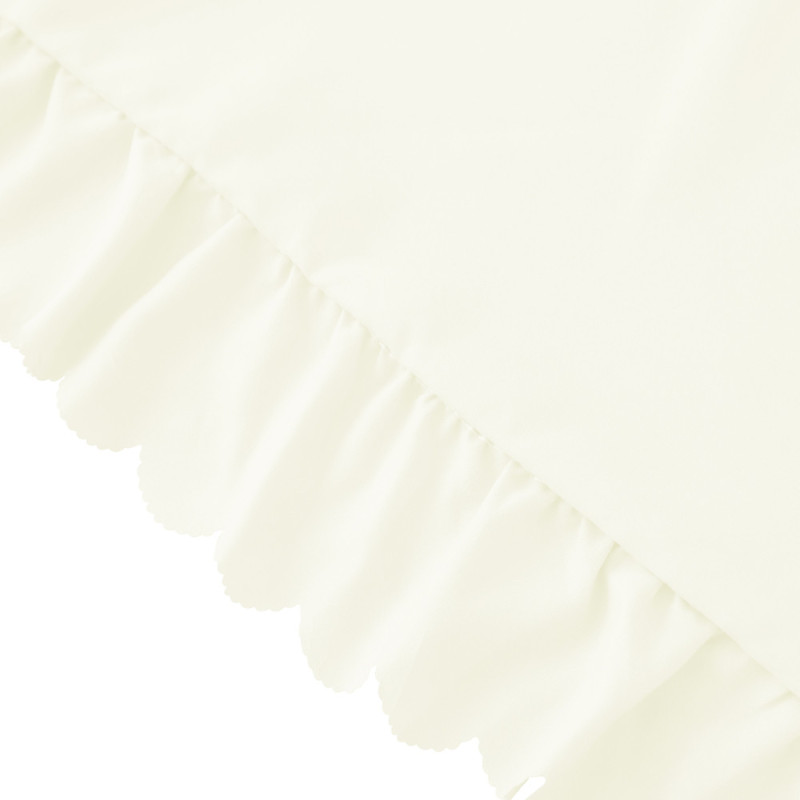 Pościel z falbanką 220x200 mikrofibra Cotton World 3 części 2594 kremowy