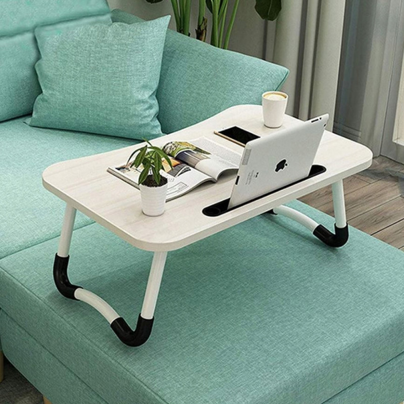 Stolik składany pod laptopa kolor drewna KS-002