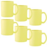Kubki ceramiczne Glasmark Sonia 300 ml żółty matowy zestaw 6 kubków