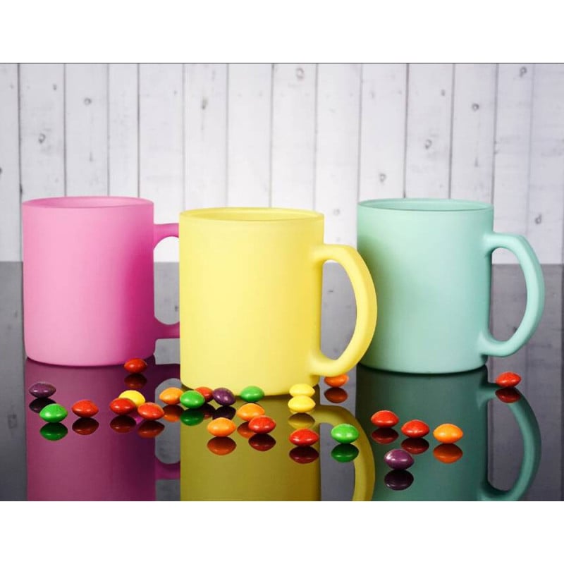 Kubki ceramiczne Glasmark Sonia 300 ml miętowy matowy zestaw 6 kubków