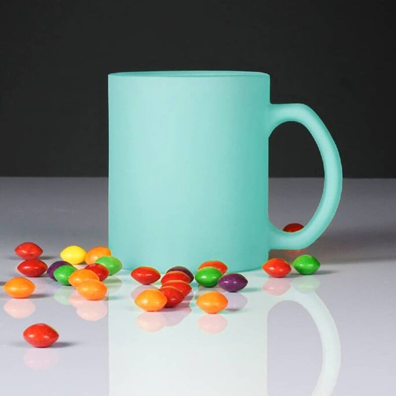 Kubki ceramiczne Glasmark Sonia 300 ml miętowy matowy zestaw 6 kubków