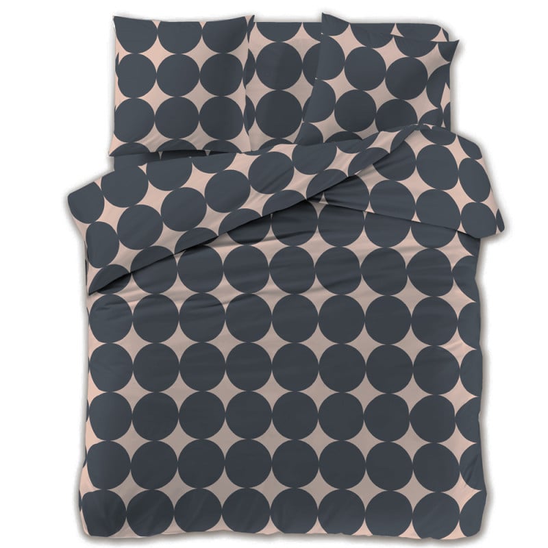 Pościel 200x220 bawełna satynowa Cotton World gruba 3 części 2685 szare koła