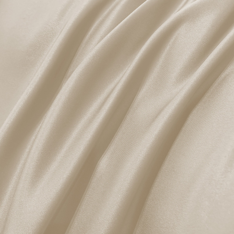 Pościel 160x200 luksusowa z falbanką w kratkę Cotton World gruba 3 części 2676 cappucino