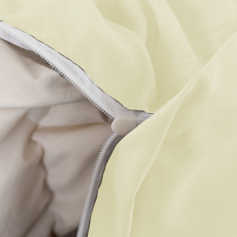Pościel 160x200 luksusowa Cotton World gruba 3 części 2717 kremowa