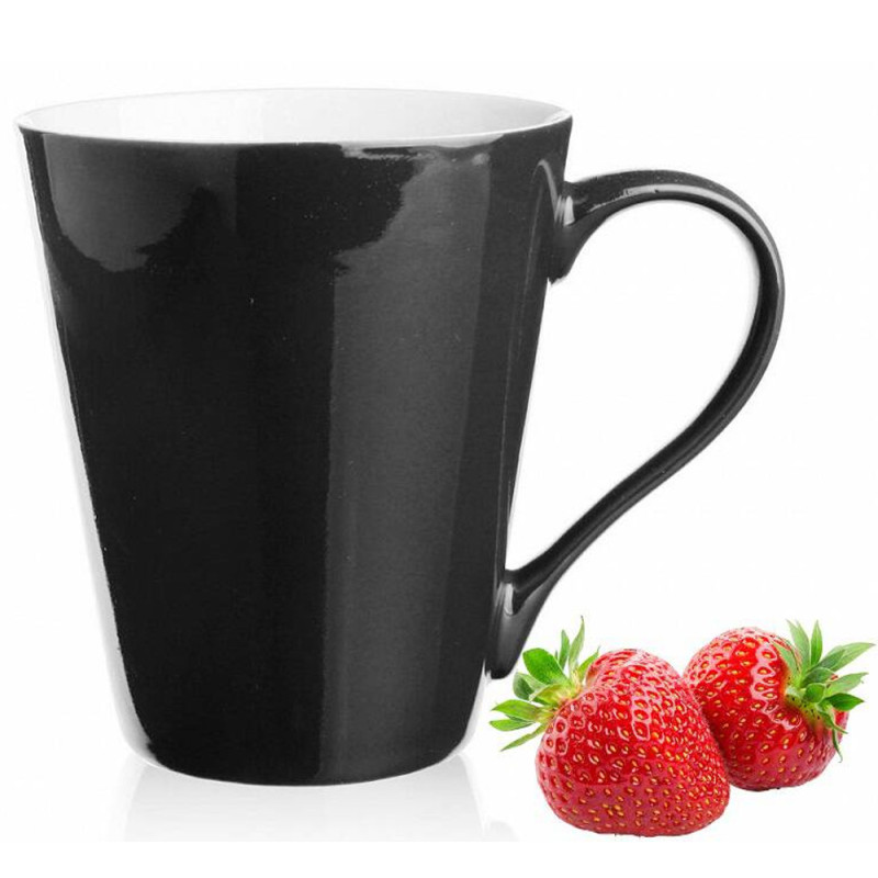 Kubki ceramiczne 250 ml zestaw 6 sztuk czarny Maja Glasmark