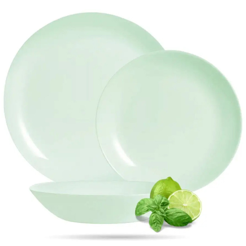 Talerz deserowy 19 cm miętowy Paradise Green Diwali Luminarc V5841