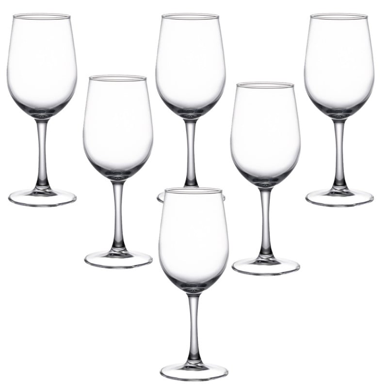 Kieliszki do wina 350 ml bezbarwne grube szkło Bari MG Home