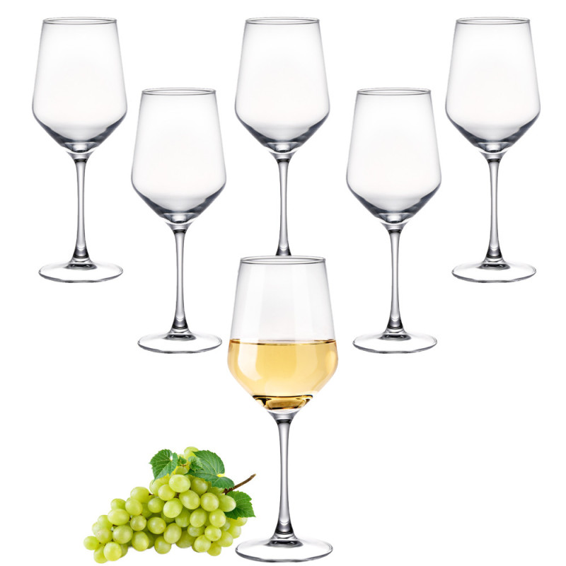 Kieliszki do wina 510 ml bezbarwne grube szkło Olbia MG Home