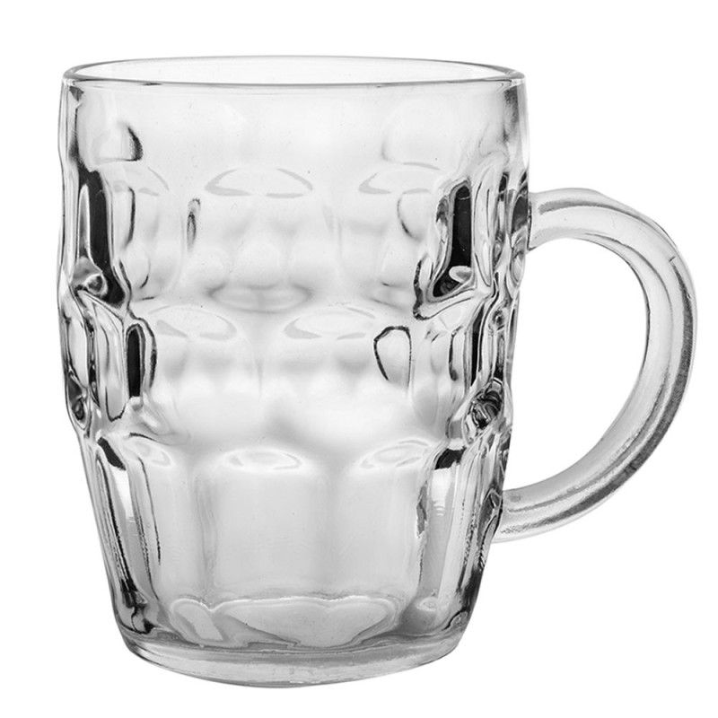 Kufle do piwa Florina Beer 550 ml z uchem szklany zestaw 6 sztuk