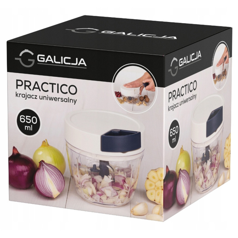 Krajacz ręczny do warzyw 650 ml Galicja Practico 09465 siekacz do cebuli szatkownica rozdrabniacz