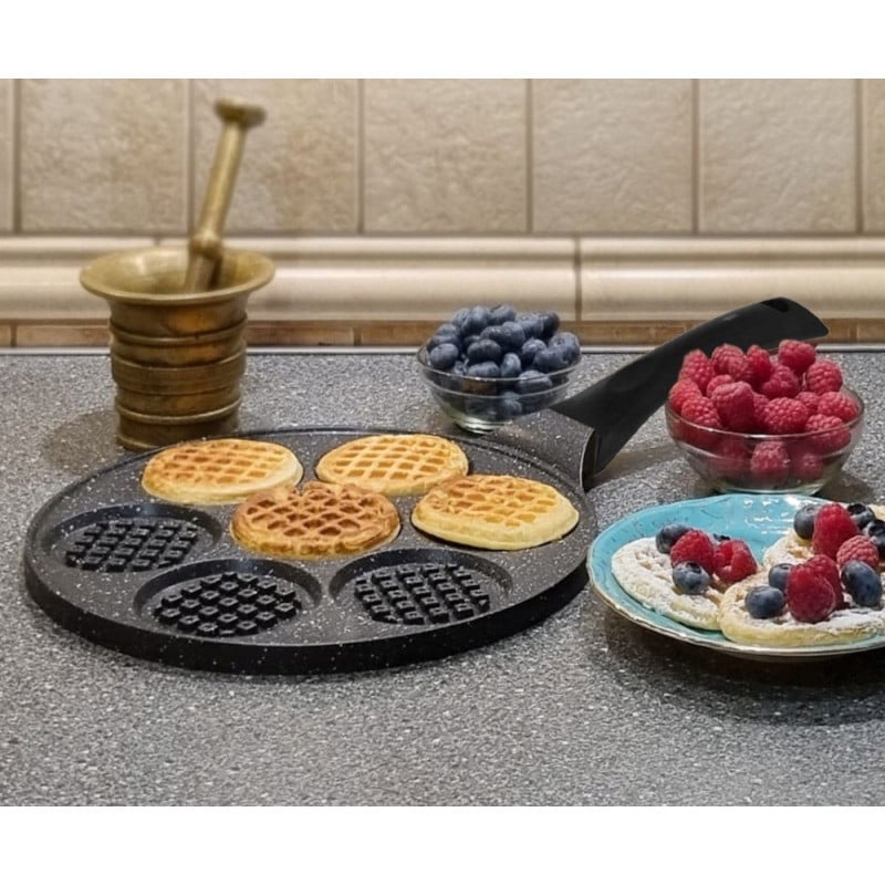 Patelnia do mini gofrów placków jajek 26 cm pancakes aluminiowa indukcja gaz Zilner ZL 2416