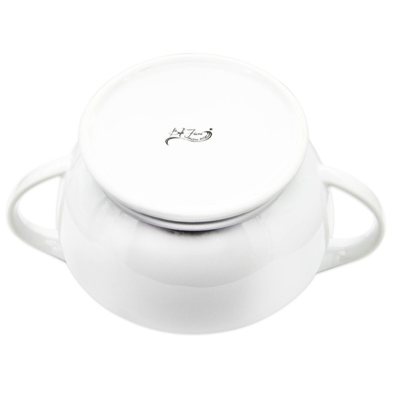 Waza ceramiczna biała do zup 2.5 L okrągła Bella Fiore Tragar 6829