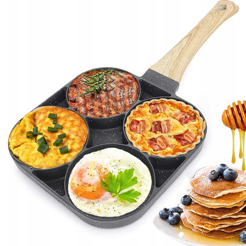 Patelnia kwadratowa 18 cm do smażenia jajek placków pancakes Zilner ZL 2430