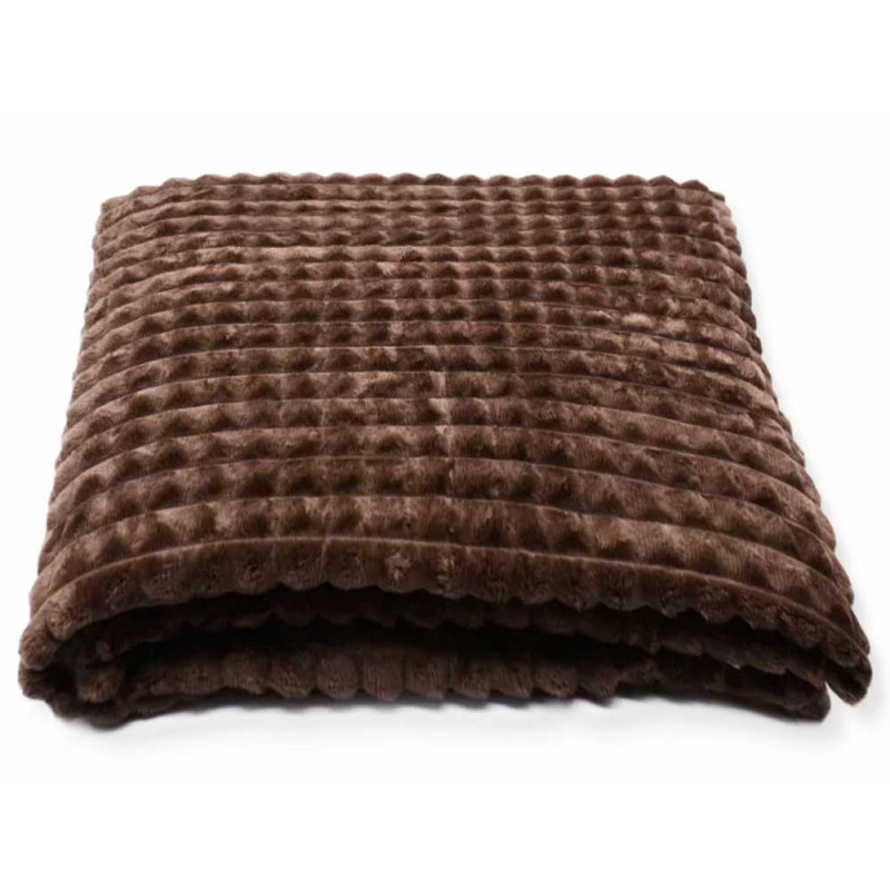 Koc chocolate 160x200 cm mikrofibra Cotton World miękki ciepły pled narzuta na łóżko