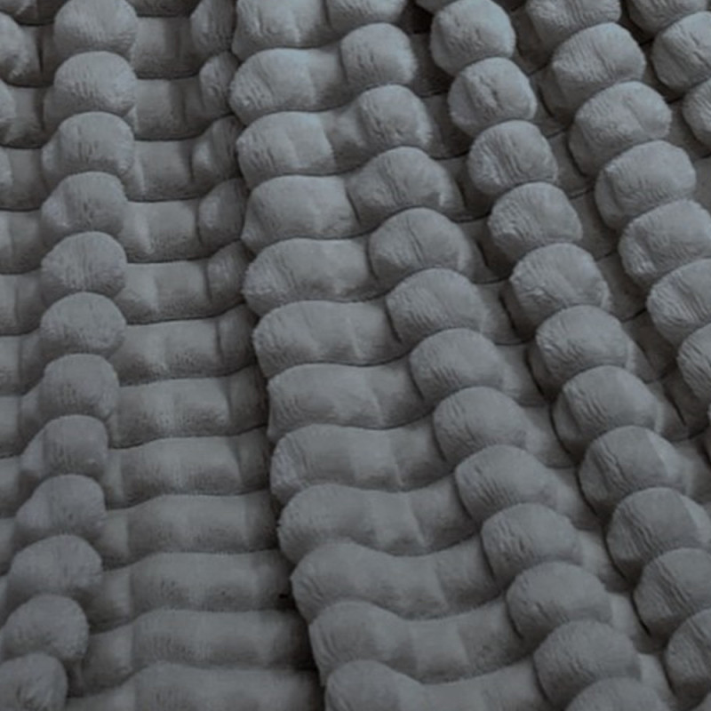 Koc ciemno-szary 160x200 cm mikrofibra Cotton World miękki ciepły pled narzuta na łóżko