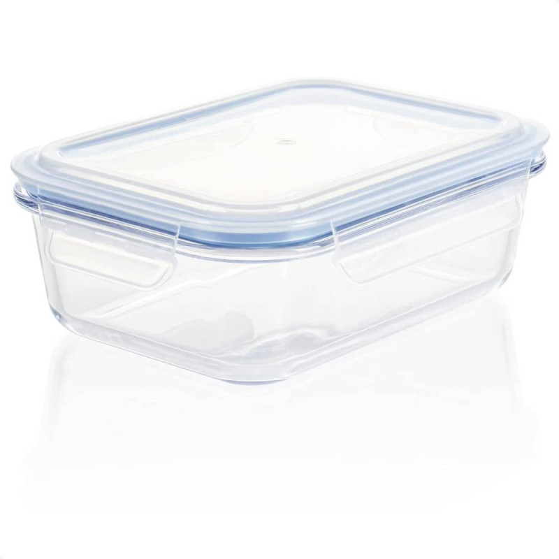 Zestaw 3 pojemników szklanych lunchbox MG Home Cucina 1500/1000/400 ml żaroodporne