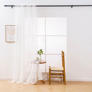 Firana biała z haftem...