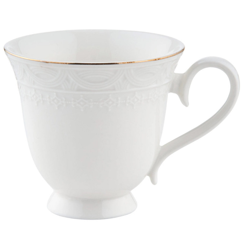 Kubki ceramiczne białe 350 ml zestaw 2 sztuk komplet w ozdobnym opakowaniu Florina Sima