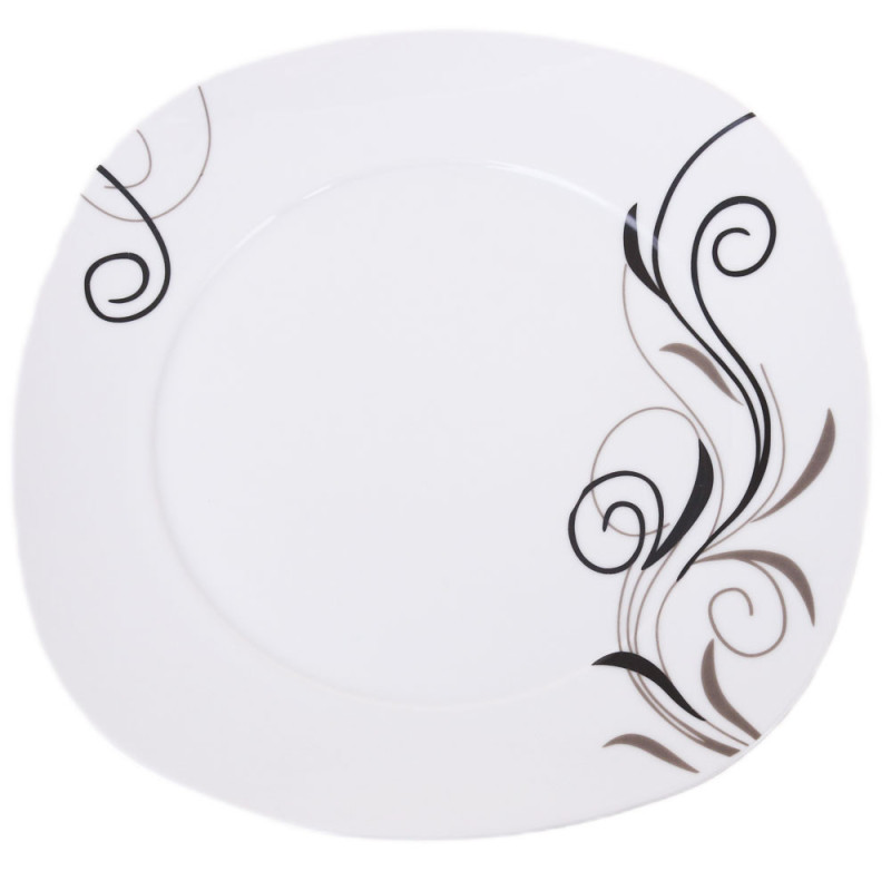Serwis obiadowy porcelana 18 elementów komplet na 6 osób biały Violet VC 442