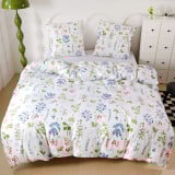 Pościel 160x200 bawełna satynowa dwustronna GierekHoff gruba 3 części GH 3018 polne kwiaty