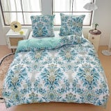 Pościel 140x200 bawełna satynowa dwustronna  GierekHoff gruba 2 części GH 3022 szlacheckie kwiaty