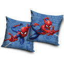 Poszewka dwustronna velvetowa dla dzieci 40x40 cm na jaśka Spiderman realistyczny wzór HSMC1