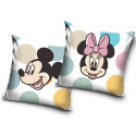 Poszewka dwustronna velvetowa dla dzieci 40x40 cm na jaśka Myszka Mickey Minnie realistyczny wzór MM 2296082