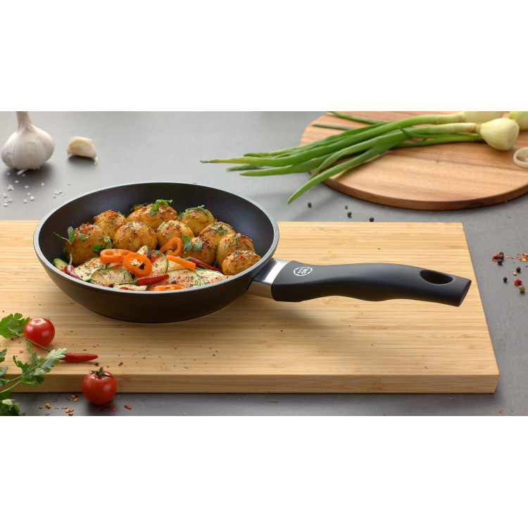 Zestaw 2 patelnie z czujnikiem temperatury 24/28 cm Thermo Sensor MG Home na indukcję