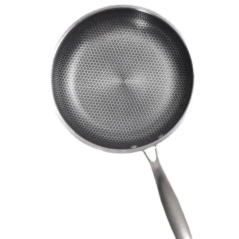 Patelnia stalowa 24 cm powłoka "plaster miodu" indukcja gaz Masterpan MP 2333
