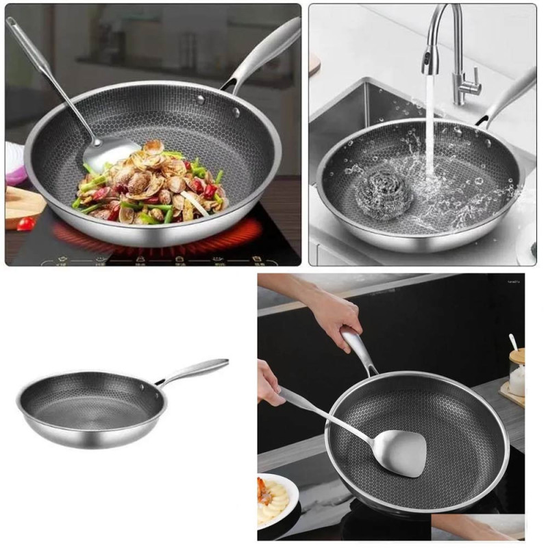 Patelnia stalowa 28 cm powłoka "plaster miodu" indukcja gaz Masterpan MP 2335