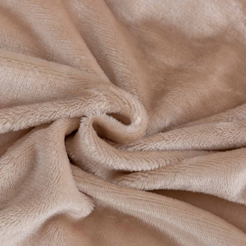 Pościel haftowana 200x220 mikrofibra "miś" Cotton World gruba 3 części 2877 beżowe