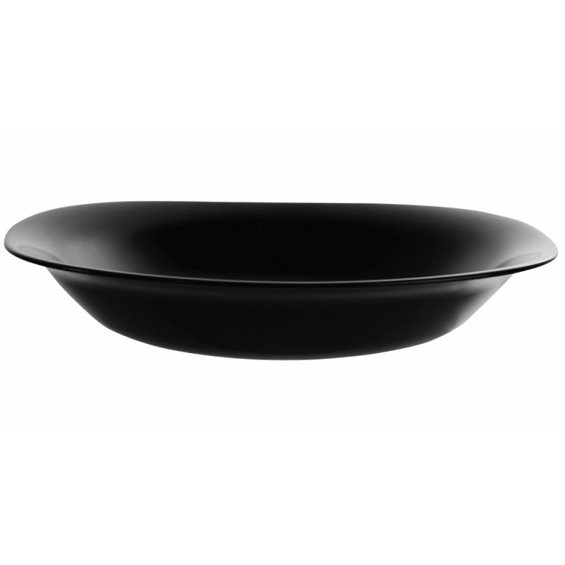 Serwis obiadowy 36 elementów dla 12 osób MG Home Pavia Black  zestaw talerzy czarne talerze