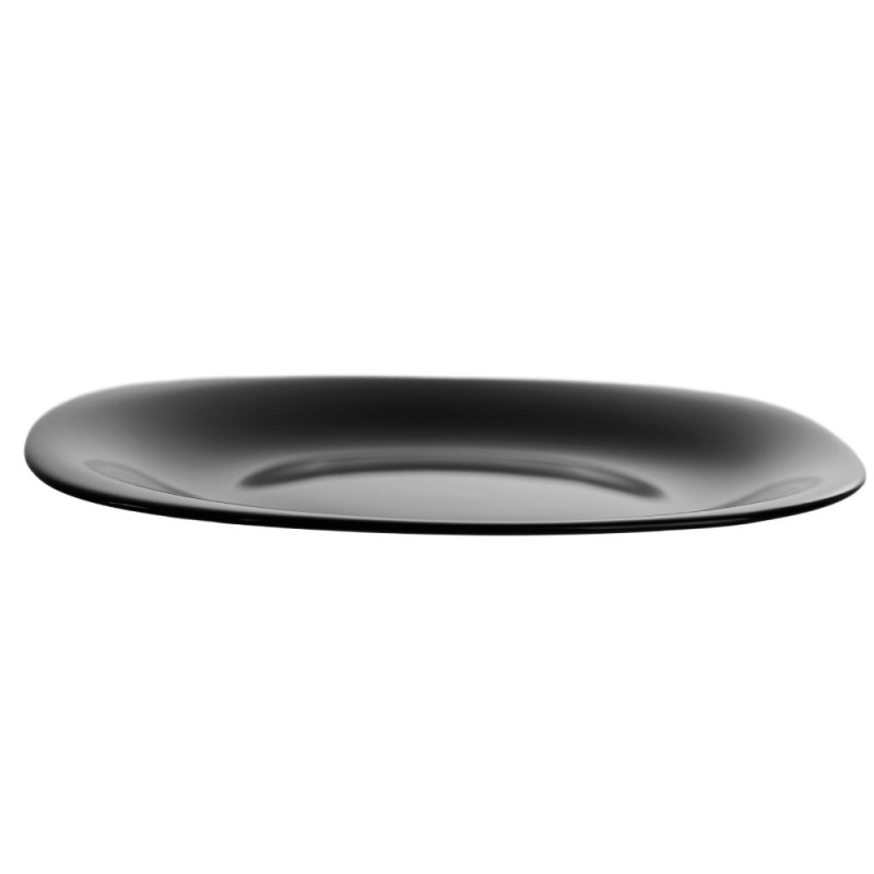 Serwis obiadowy 36 elementów dla 12 osób MG Home Pavia Black  zestaw talerzy czarne talerze