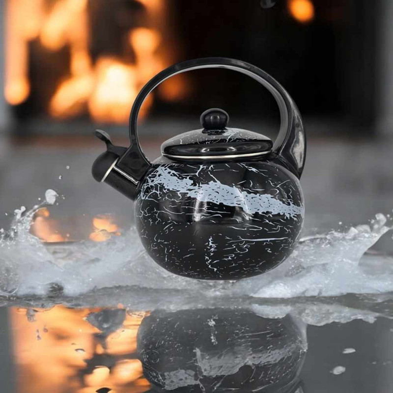 Czajnik tradycyjny emaliowany 2,2 L stalowy czary Masterpan MP 2504