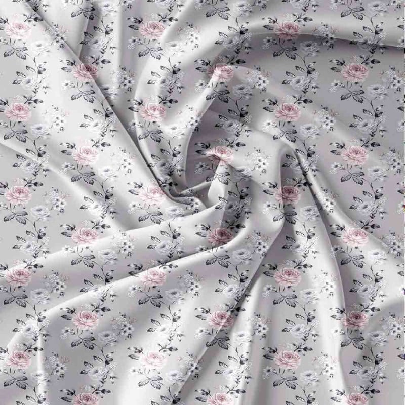 Pościel 140X200 bawełna satynowa dwustronna Cotton World gruba 2 części AML 2549