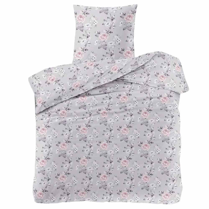 Pościel 140X200 bawełna satynowa dwustronna Cotton World gruba 2 części AML 2549
