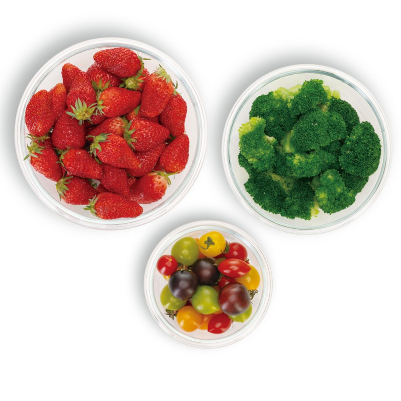 Pojemnik szklany 950 ml okrągły lunchbox Altom Fresh żaroodporny hermetyczny