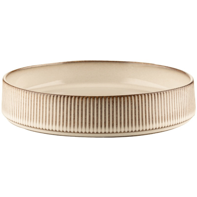 Serwis obiadowy porcelanowy GierekHoff Evie 24 elementy z salaterkami zestaw talerzy dla 6 osób retro 1213