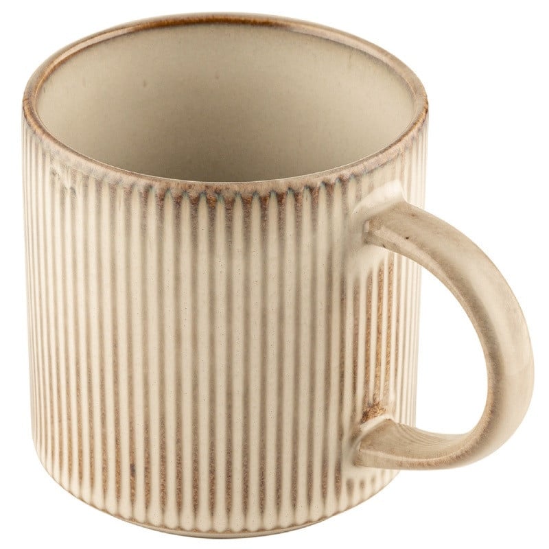 Kubek porcelanowy 330 ml Florina Evia do kawy herbaty kremowe retro