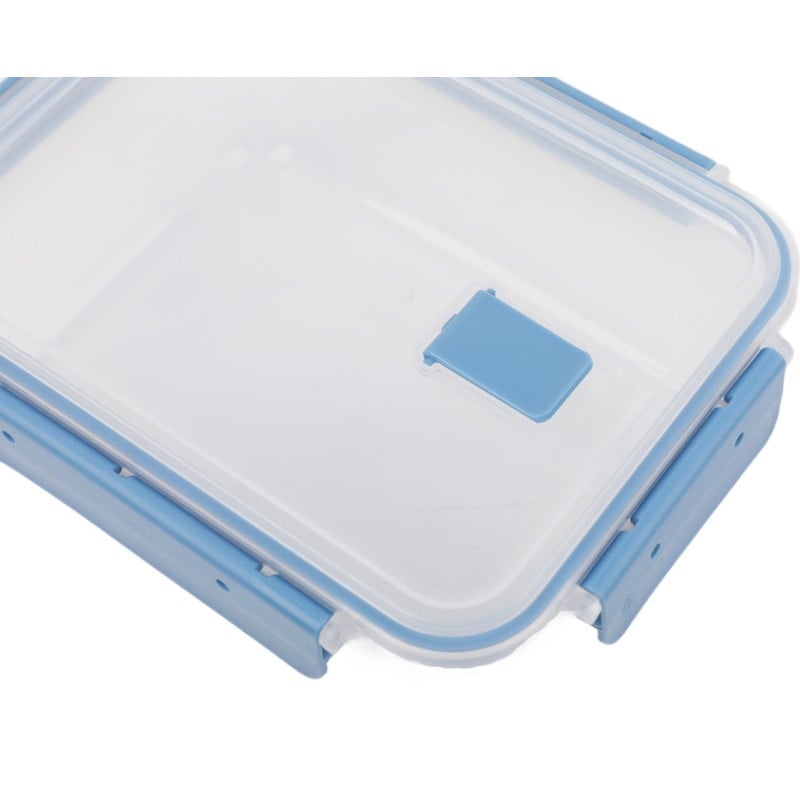 Pojemniki prostokątne lunchbox MG Home Misto zestaw 4 sztuk hermetyczne 2500/1350/600/250 ml niebieskie