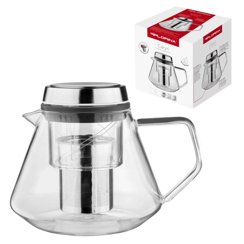 Dzbanek z zaparzaczem 1000 ml szklany imbryk Florina Caryn