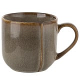 Kubek z uchem 390 ml porcelanowy Florina Bergen duży brązowy retro