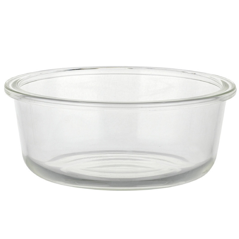 Szklany pojemnik 620 ml na żywność jedzenie Florina Frigo pudełko z pokrywką śniadaniówka lunchbox okrągły hermetyczny