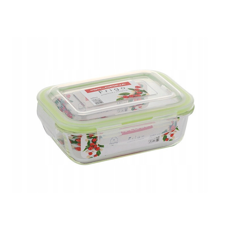 Pojemniki szklane zestaw 6 sztuk na żywność jedzenie Florina Frigo pudełko śniadaniówka lunchbox okrągłe prostokątne hermetyczne