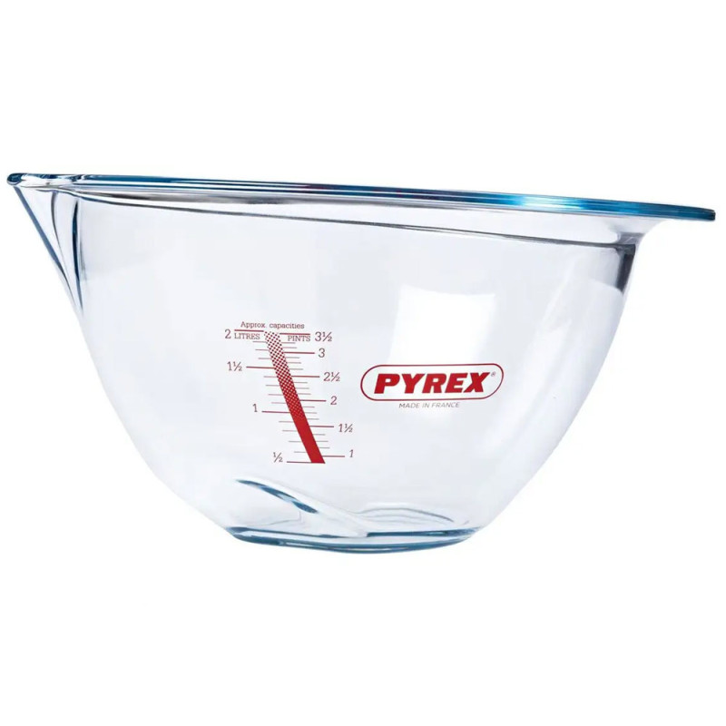 Szklana miska z miarką 4 l duża misa żaroodporna Ekspert Pyrex