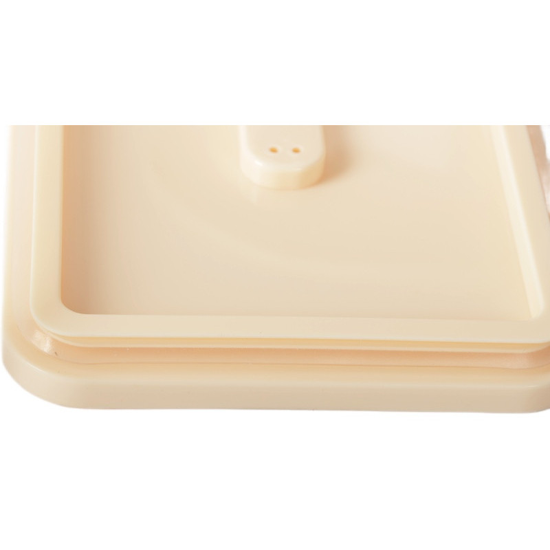 Pojemniki prostokątne lunchbox MG Home Misto z podkładką zestaw 3 sztuki hermetyczne 4400/2200/1000 ml brzoskwiniowe