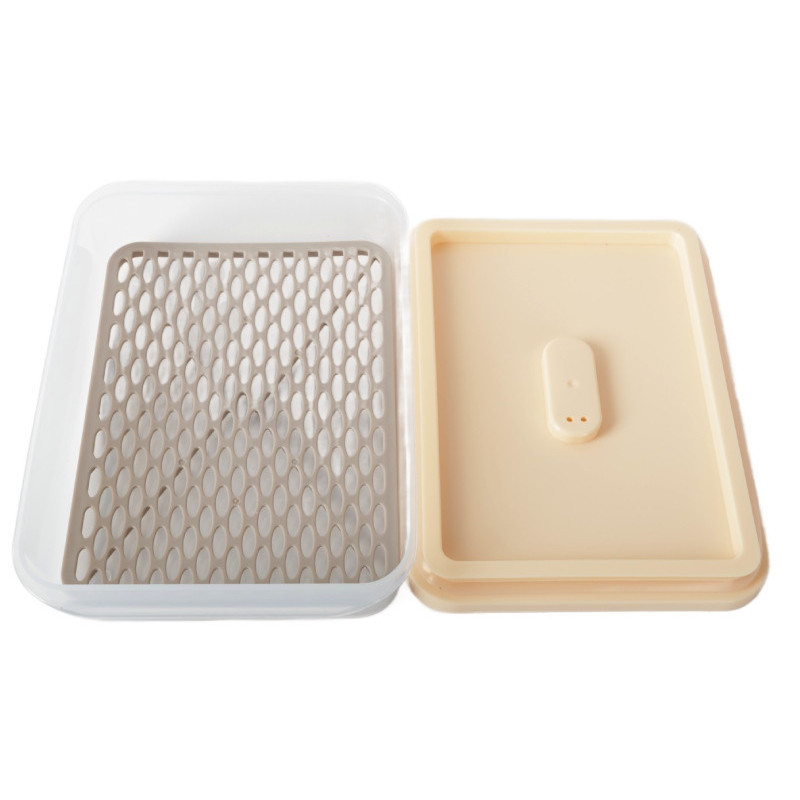 Pojemniki prostokątne lunchbox MG Home Misto z podkładką zestaw 3 sztuki hermetyczne 4400/2200/1000 ml brzoskwiniowe