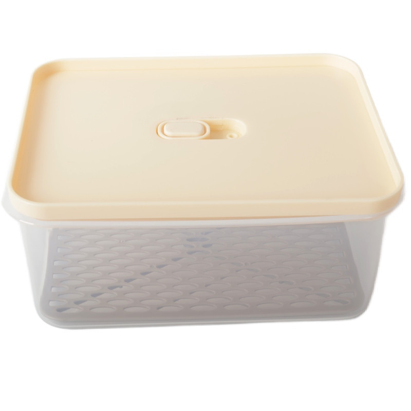 Pojemniki prostokątne lunchbox MG Home Misto z podkładką zestaw 3 sztuki hermetyczne 4400/2200/1000 ml brzoskwiniowe